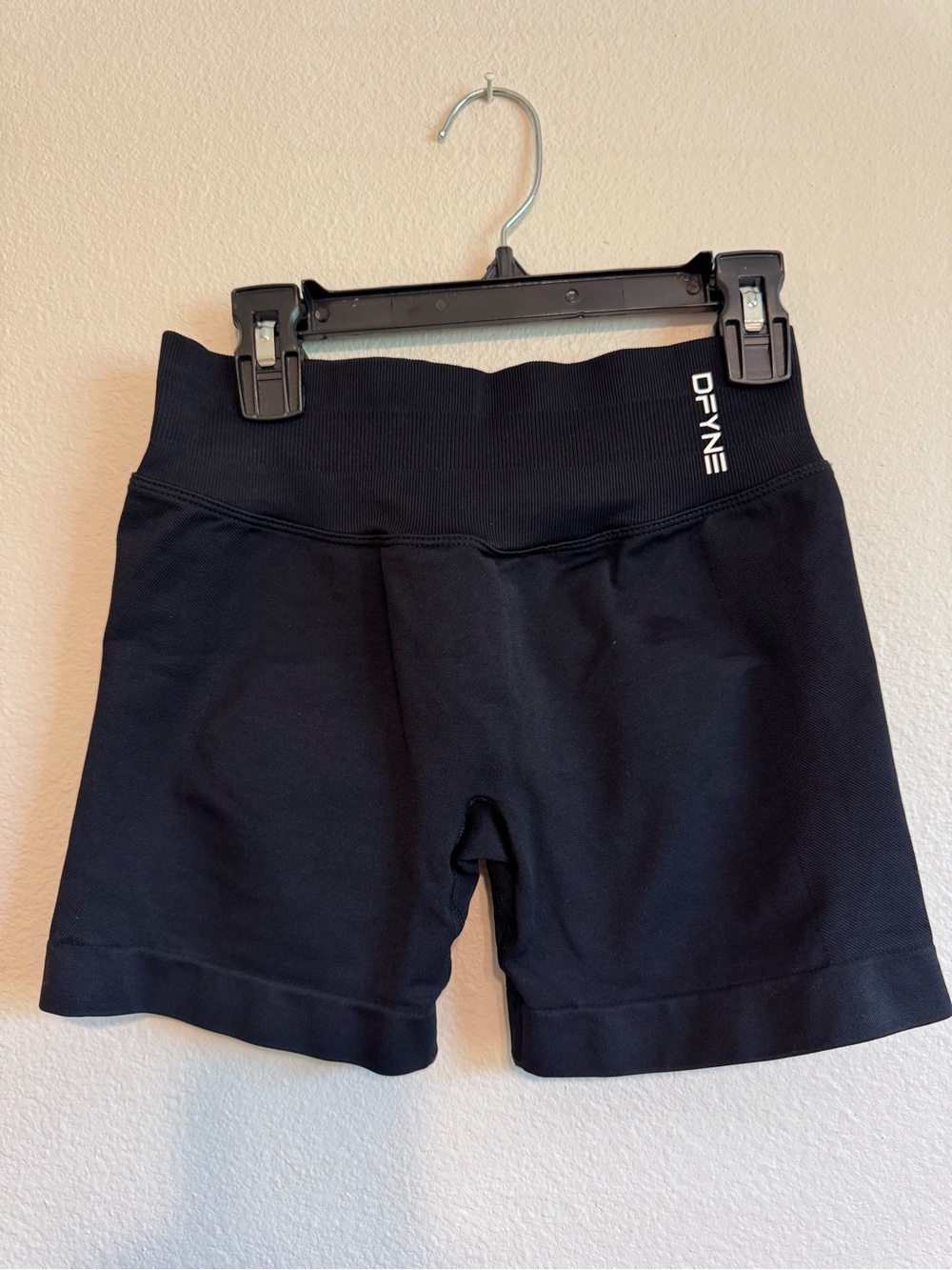DFYNE Black Women's High-Waist Shorts